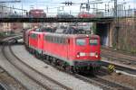140 774 und 140 826 am 19.04.2008 in Offenburg.