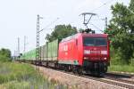 145 060 durchfhrt am 26.6.09 mit IKE 50276 Buggingen.