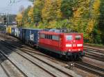 151 025 am 10.10.2008 in Offenburg.