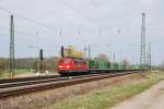 151 075 mit IKE 50181 am 05.04.2008 in Niederschopfheim.