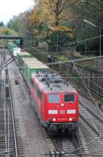 151 058 mit IKE 50180 am 28.10.2008 in Offenburg.