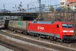 152 028 mit TEC 40097 am 11.10.2008 in Offenburg.