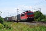 155 253 mit TEC 40140 am 29.07.2008 bei Offenburg.