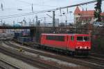 155 261 mit TEC 40215 am 27.02.2009 in Offenburg.