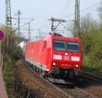 185 009 mit TEC 40136 am 12.04.2008 in Offenburg.