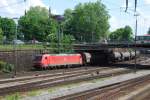 185 027 mit FE 44281 am 23.05.2008 in Offenburg.