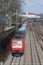 185 098 am 07.03.2009 in Offenburg.