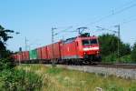 185 102 mit TEC 40194 am 05.07.2008 bei Offenburg.