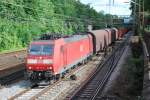 185 111 mit FE 45012 am 03.08.2008 in Offenburg.