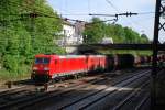 185 319 und 080 mit FZT 55834 am 09.05.2008 in Offenburg.
