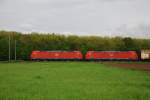 185 128 und 185 133 am 30.04.2008 bei Offenburg.