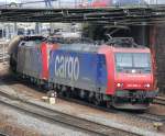482 006 und 482 030 mit DGS 49097 am 07.03.2009 in Offenburg.
