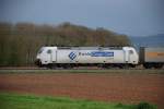 185 581 mit DGS 43670 am 16.04.2008 bei Offenburg.