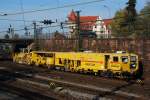 Gleisbaumaschine von Zrcher am 19.11.2008 in Offenburg.