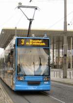 Linie 3 zum Druseltal am Bahnhof Kassel-Wilhelmshhe, 2006