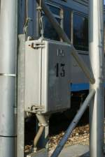 Hier die italienische Version des motorischen Fahrleitungsschalters.
Stresa, den 24. Feb. 2009