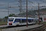 Triebzüge der ETR 563 fährt in den Bahnhof von Triest ein. 05.05.2025