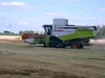 Der Claas 580 Terra-Trac bei der Ernte