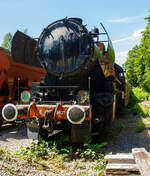 Damals (am 16 Juni 2013) leider einem sehr schlechten Zustand präsentierte sich die bei der AMTF - Association des Musée et Tourisme Ferroviaires a.s.b.l. (Train 1900) in Fond-de-Gras abgestellte CLF 5621 der SSMN - Service des Sites et Mon ...