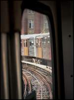 Hamburger U-Bahn. Hab genau so durchs Fenster geschaut und fands schn 
: ) 