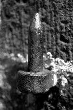 Alte Trangel im kleinen Park von Glatt. 27. April 2008