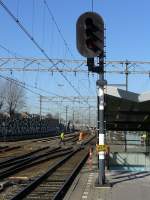 Hauptsignal fotografiert in Utrecht CS am 11-02-2007.