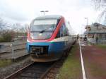 Ein VT 643 der Prignitzer Eisenbahn als RB 44 aus Oberhausen Hbf in Dorsten. 05.04.2008
