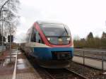 Ein VT 643 der Prignitzer Eisenbahn als RB 44 aus Oberhausen Hbf in Dorsten. 05.04.2008