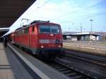 111 021 als RE 1 aus Kln Hbf in Hamm (Westf.). 23.07.2006