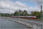 Der ÖBB ET 4847 003 fährt über den Damm und erreicht Lindau Insel, Endstation des Zugs. 

17. Sept. 2024
