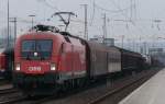 1116 179-1 mit gem. Gterzug durch Regensburg Hbf, 14.03.2009