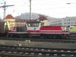 1163 001-9 bei Rangierfahrten am 30.12 2008 im Salzburger
Hauptbahnhof.
