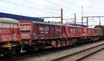 A-RCW 31 81 4932 612-2 Gattung Sggmrrss-y beladen mit Mobiler Boxen der RailCargoGroup. Pattburg 19.06.2025