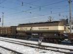 Kesselwagen  EKA NOBEL  am 25. Februar im Salzburger Hauptbahnhof.