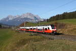 4746 008 aus St. Johann kommend am 10. November 2024 bei Fieberbrunn.