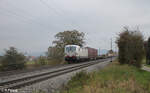 193 599-8 zieht ein ECS Containerzug bei Pölling in Richtung Norden. 26.10.24