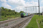 1293 902 und 193 280-5 ziehen den LTE Slurry Zug durch Uffenheim in Richtung Würzburg. 04.06.24