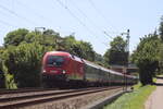 ÖBB 1116 261 von ÖBB mit dem EC nach Graz HBF durch Reichenbach an der Fils am 17.Juni.2025