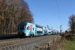 4010 028 die  Klima-Westbahn  aus Wien kommend am 30. November 2024 bei Hufschlag.