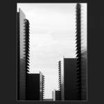 . Gezackt - Treppentrme des Messeparkhauses am Flughafen Stuttgart, Architekten: Wulf und Partner (Matthias)