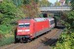 101 072 mit EC 7 am 11.10.2008 in Offenburg.