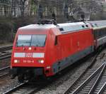 101 104 mit EC 100 am 27.03.2008 in Offenburg.