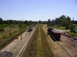 Im Bahnhof Tworog im Sommer 2006.