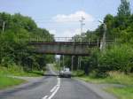 Brcke bei Toszek.                                                Diese Brcke gehrt zu der Gterzugstrecke Rudziniec-Lubliniec.
Augenommen m Juli 2008.