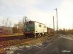 ST43 235 verlsst Guben mit ein Kohlezug in richtung Gubin.08.01.08