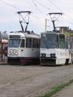 Strassenbahnen in Stettin am Bahnhof, 2006