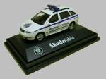 Skoda Fabia I Mestska Policie Prag. Mastab 1:72 Hersteller Abrex aus Tschechien. Weitere Bilder auf http://www.skoda-modelle.de 
