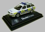 Skoda Octavia der British Police. Mastab 1:72 Hersteller Abrex aus Tschechien. Weitere Bilder auf http://www.skoda-modelle.de 

