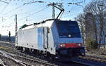 Railpool GmbH, München [D]  186 290  [NVR-Nummer: 91 80 6186 290-3 D-Rpool], aktueller Mieter unbekannt, am 25.02.26 Höhe Bahnhof Magdeburg-Neustadt.