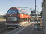 Nur sechs Exemplare gab es von diesen Doppelstocktriebwagen, zwei davon befinden sich in Dessau, Dessau Hbf 12.9.2009